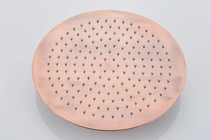 Saniclear Copper opbouw regendouche 30cm met thermostaatkraan en staafhanddouche koperkleurig