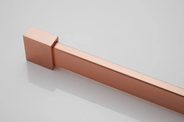 Saniclear Copper profielloze douchecabine met deur geborsteld koper