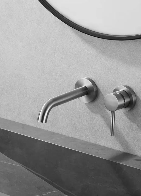 Saniclear Exclusive 304-RVS inbouw wastafelkraan eenhendel