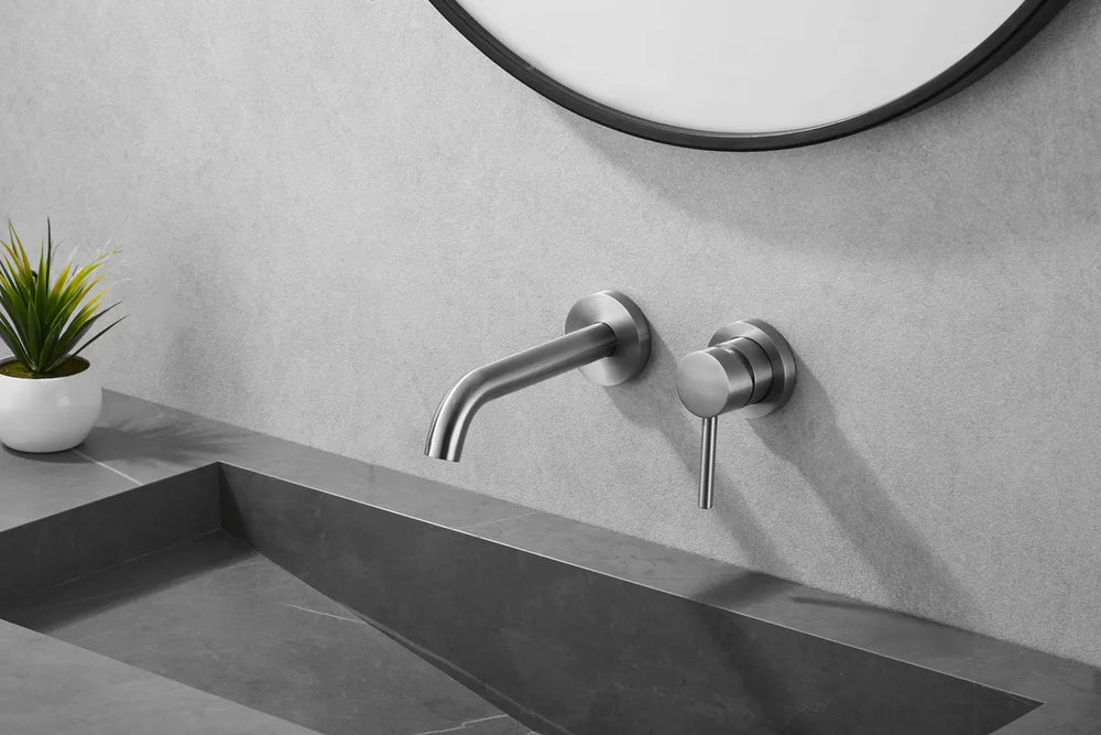 Saniclear Exclusive 304-RVS inbouw wastafelkraan eenhendel