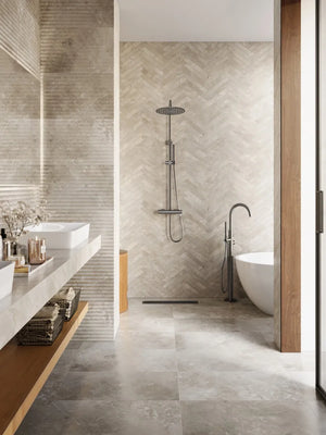Saniclear Exclusive volledig 304 RVS regendouche opbouw 30cm met staafhanddouche
