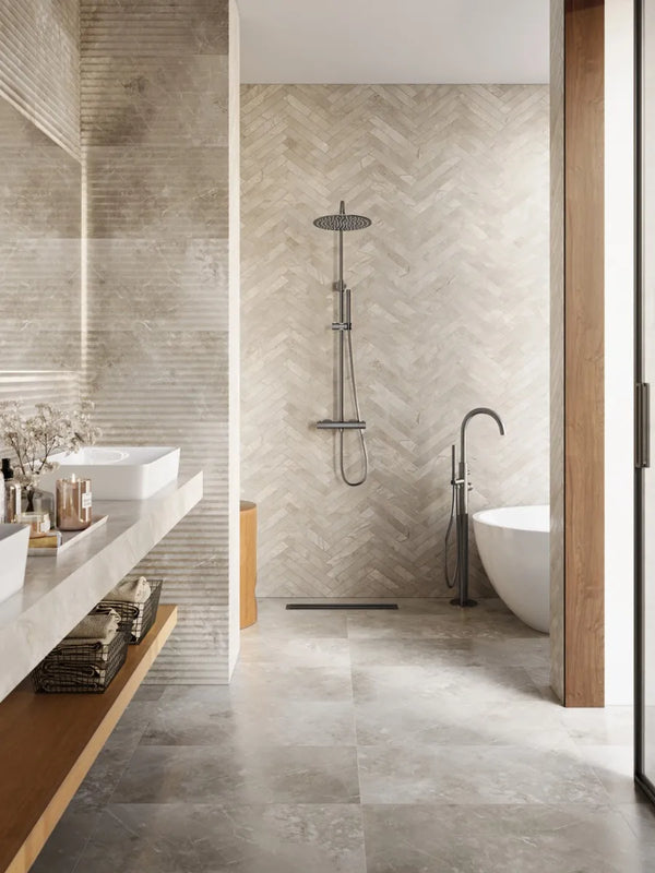 Saniclear Exclusive volledig 304 RVS regendouche opbouw 30cm met staafhanddouche