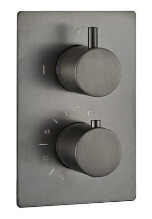 Saniclear Iron inbouw regendouche met wandarm en 30cm hoofddouche verouderd ijzer - gunmetal
