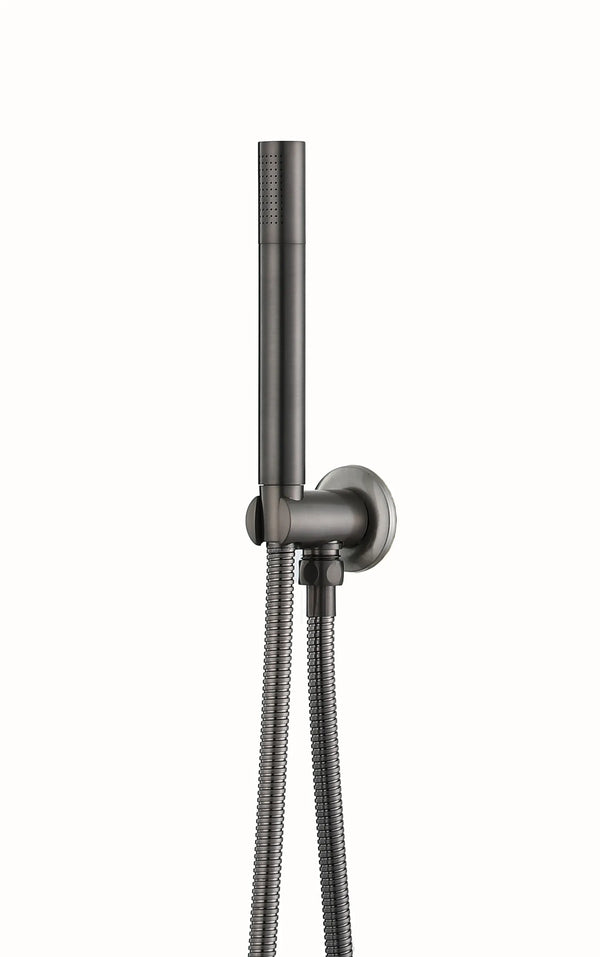 Saniclear Iron inbouw regendouche met wandarm en 30cm hoofddouche verouderd ijzer - gunmetal