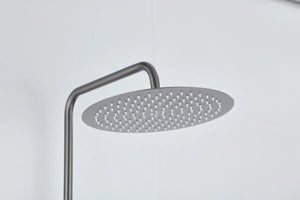 Saniclear Iron opbouw regendouche verouderd ijzer - gunmetal 30cm hoofddouche staaf handdouche