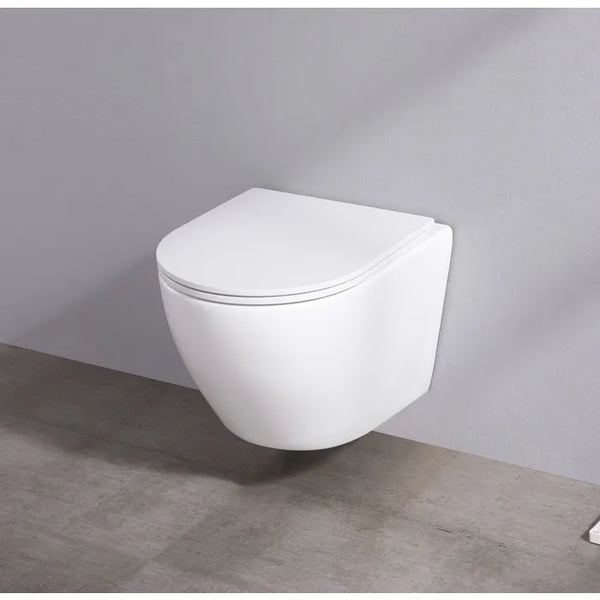Saniclear Itsie mat witte toiletpot randloos met softclose zitting