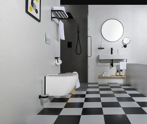 Saniclear Jama compact randloos hangend toilet met platte softclose zitting