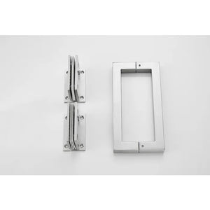 Saniclear Modern Exclusive brons glas douchecabine met deur anti-kalk RVS