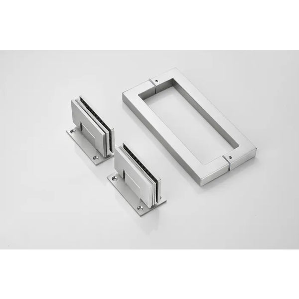Saniclear Modern Exclusive brons glas douchecabine met deur anti-kalk RVS