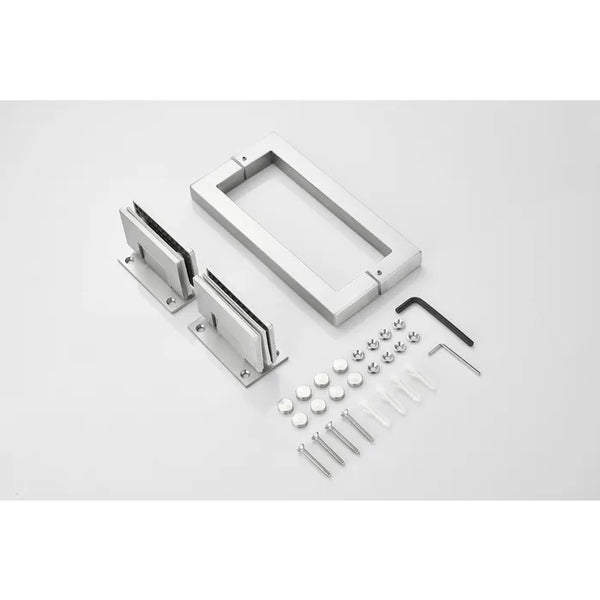Saniclear Modern Exclusive brons glas douchecabine met deur anti-kalk RVS