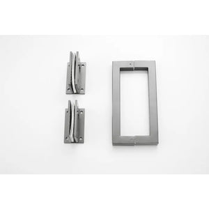 Saniclear Modern Iron brons glas douchecabine met deur anti-kalk verouderd ijzer - gunmetal