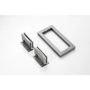 Saniclear Modern Iron brons glas douchecabine met deur anti-kalk verouderd ijzer - gunmetal
