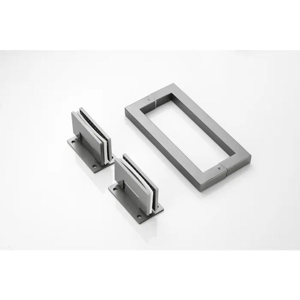 Saniclear Modern Iron brons glas douchecabine met deur anti-kalk verouderd ijzer - gunmetal