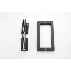 Saniclear Modern Nero brons glas douchecabine met deur anti-kalk zwart mat