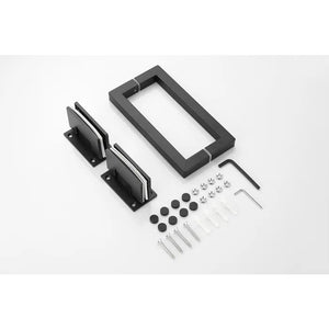 Saniclear Modern Nero brons glas douchecabine met deur anti-kalk zwart mat