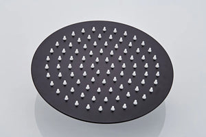 Saniclear Nero mat zwart opbouw regendouche 30cm met thermostaatkraan en staafhanddouche (Copy)