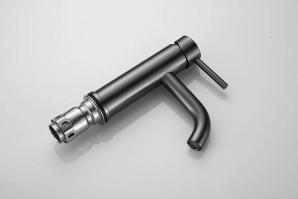 Saniclear Plus wastafelkraan geborsteld Gunmetal - Verouderd Ijzer
