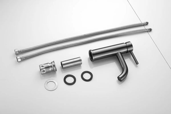 Saniclear Plus wastafelkraan geborsteld Gunmetal - Verouderd Ijzer