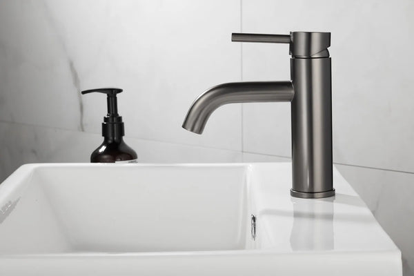 Saniclear Plus wastafelkraan geborsteld Gunmetal - Verouderd Ijzer