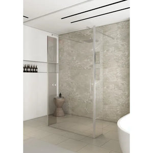 Saniclear Redro vrijstaande douchewand 100x200cm chroom