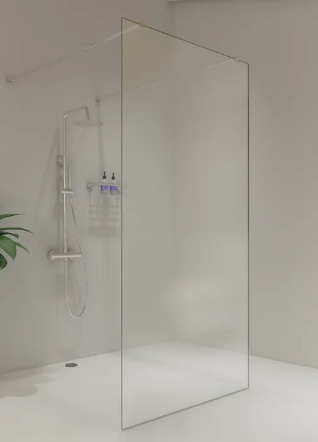 Saniclear Redro vrijstaande douchewand 90x200cm chroom