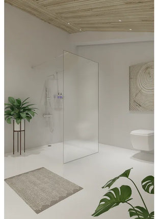 Saniclear Redro vrijstaande douchewand 100cm met zijwanden van 30cm chroom