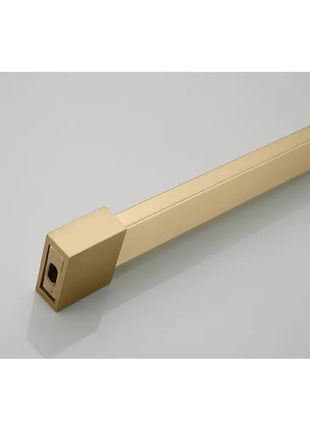 Saniclear Redro vrijstaande douchewand 90cm met zijwanden van 40cm geborsteld messing - mat goud