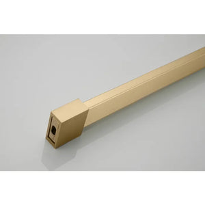 Saniclear Redro vrijstaande douchewand 90x200cm geborsteld messing - mat goud