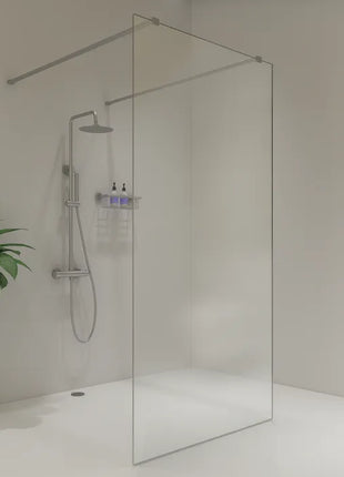 Saniclear Redro vrijstaande douchewand 90cm met zijwanden van 40cm RVS