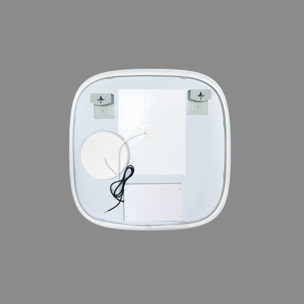 Saniclear Shave Deens ovale spiegel 60x60cm met verlichting, verwarming en vergrootglas