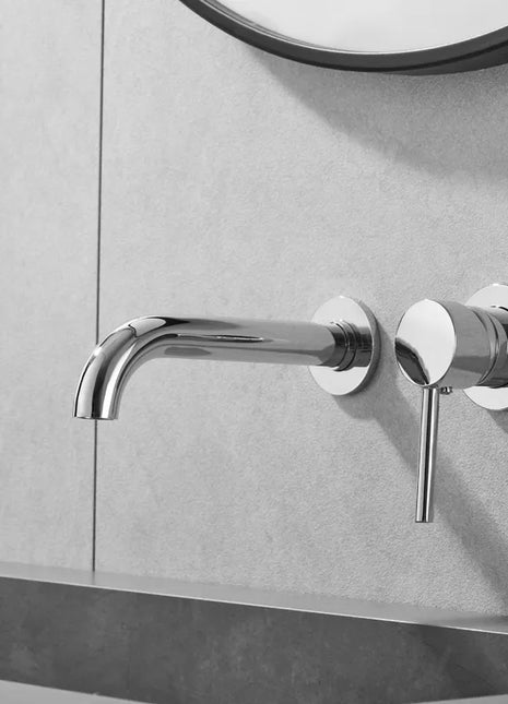 Saniclear Talpa inbouw wastafelkraan chroom met inbouwdeel