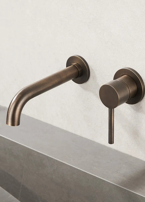 Saniclear Antique inbouw wastafelkraan met inbouwdeel verouderd messing