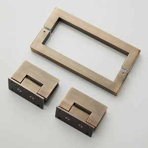 Saniclear Modern Antique brons glas douchecabine deur anti-kalk verouderd messing