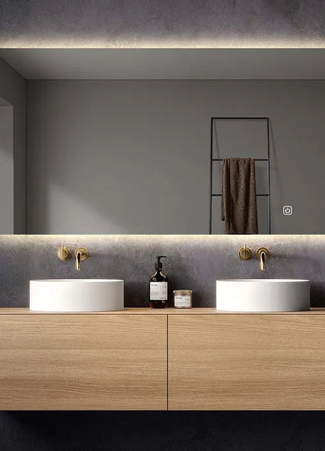 Saniclear Aspen spiegel 80x70cm cm met LED verlichting en spiegelverwarming