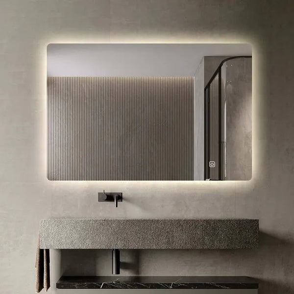 Saniclear Aspen spiegel 80x70cm cm met LED verlichting en spiegelverwarming