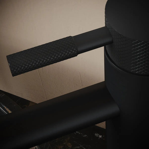 Saniclear Highriser Curved wastafelkraan mat zwart