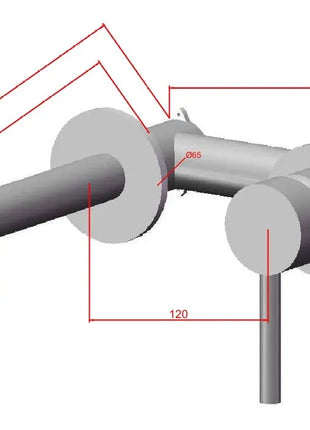 Saniclear Exclusive 304-RVS inbouw wastafelkraan eenhendel