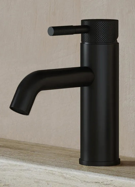 Saniclear Plus Curved wastafelkraan zwart mat