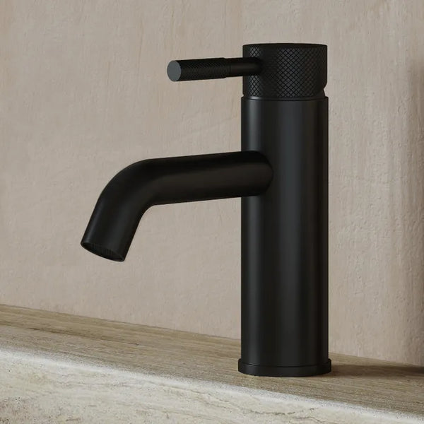 Saniclear Plus Curved wastafelkraan zwart mat