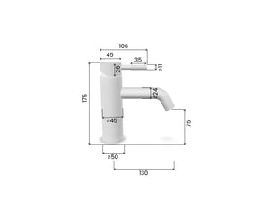 Saniclear Plus wastafelkraan RVS