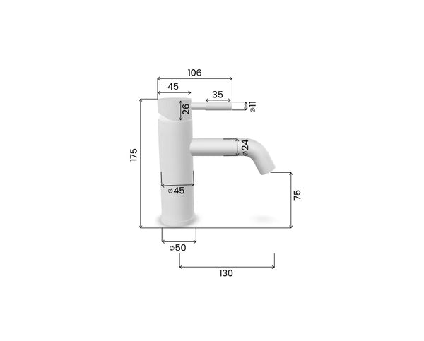 Saniclear Plus wastafelkraan RVS