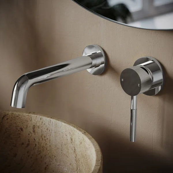 Saniclear Talpa Curved inbouw wastafelkraan chroom